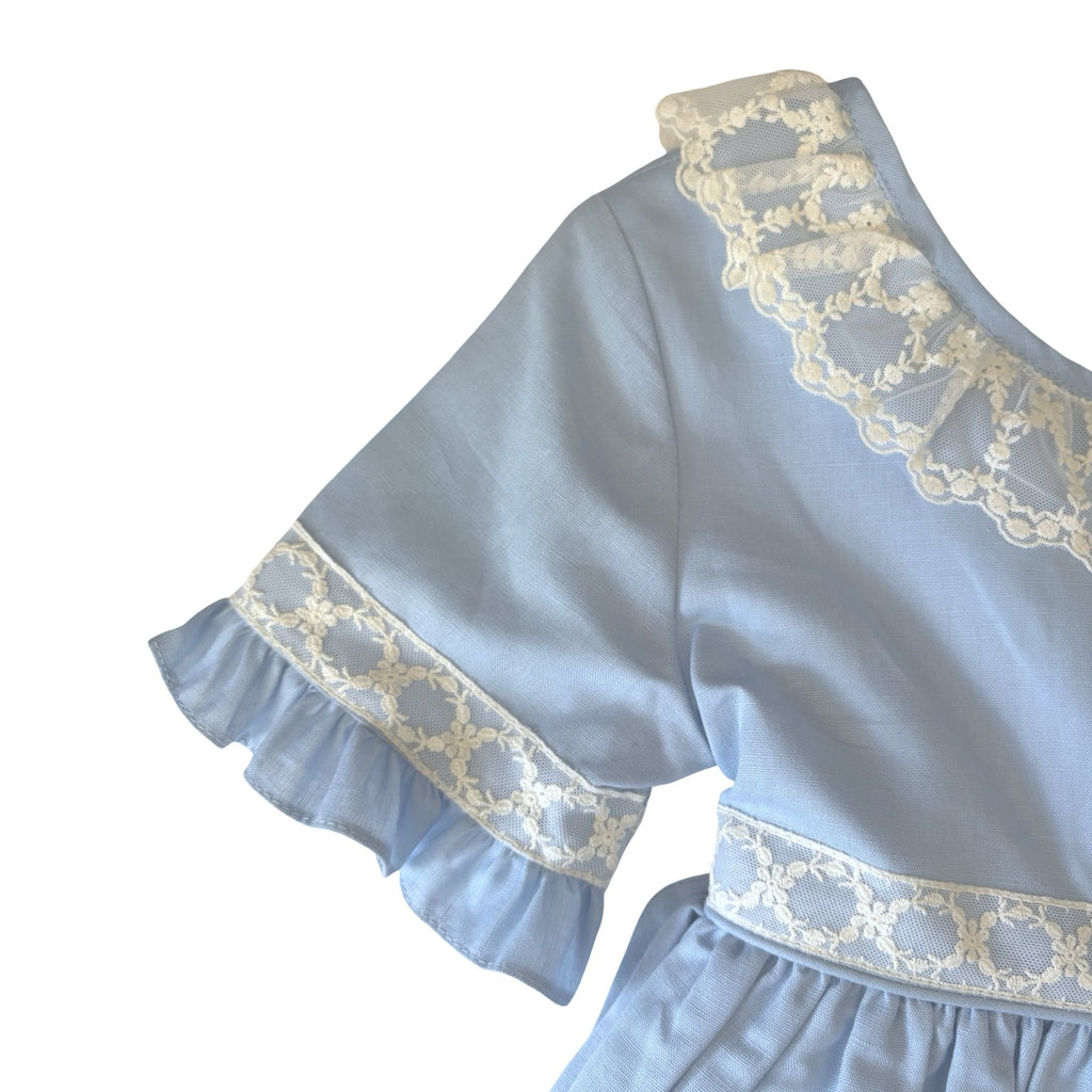 Anacastel Isadora Blue Lace Dress - 12T - New - Miena