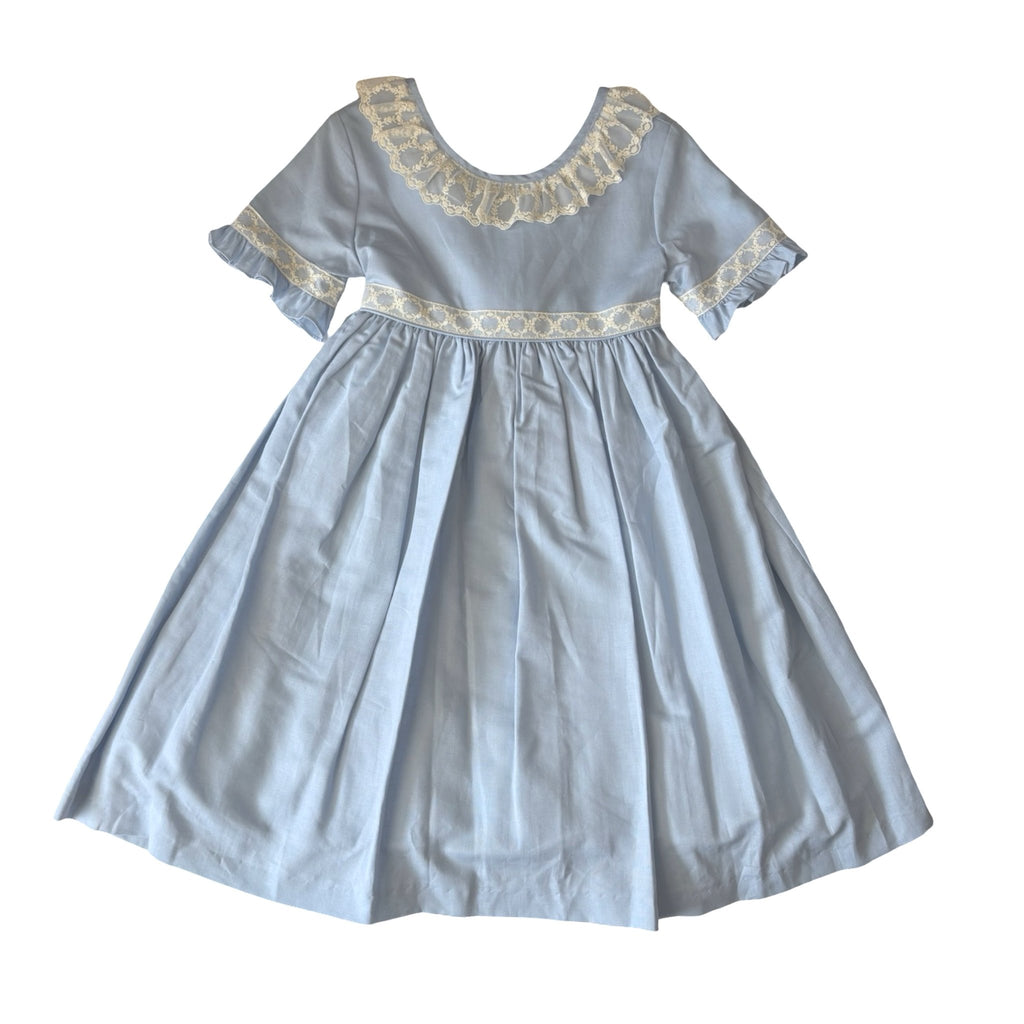 Anacastel Isadora Blue Lace Dress - 12T - New - Miena