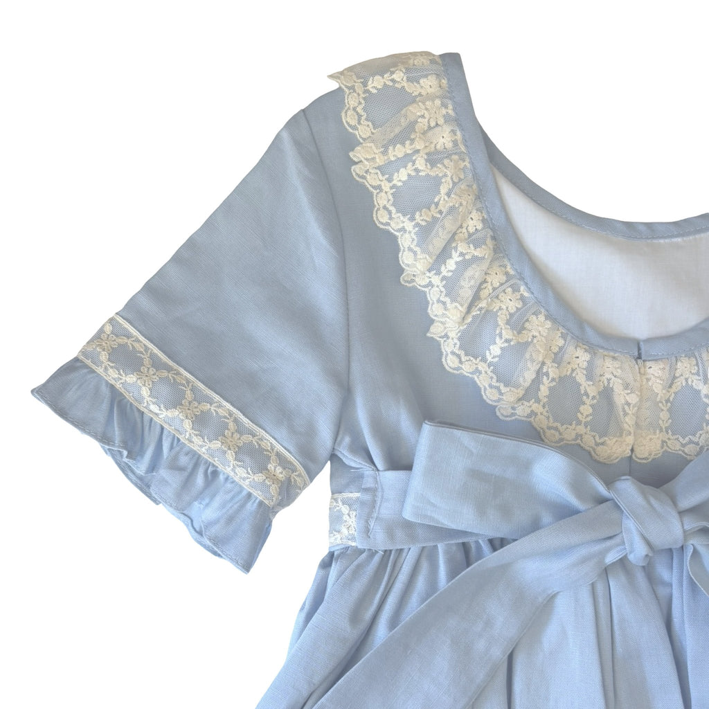 Anacastel Isadora Blue Lace Dress - 12T - New - Miena