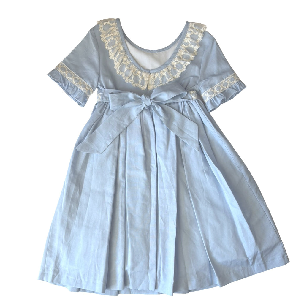 Anacastel Isadora Blue Lace Dress - 12T - New - Miena