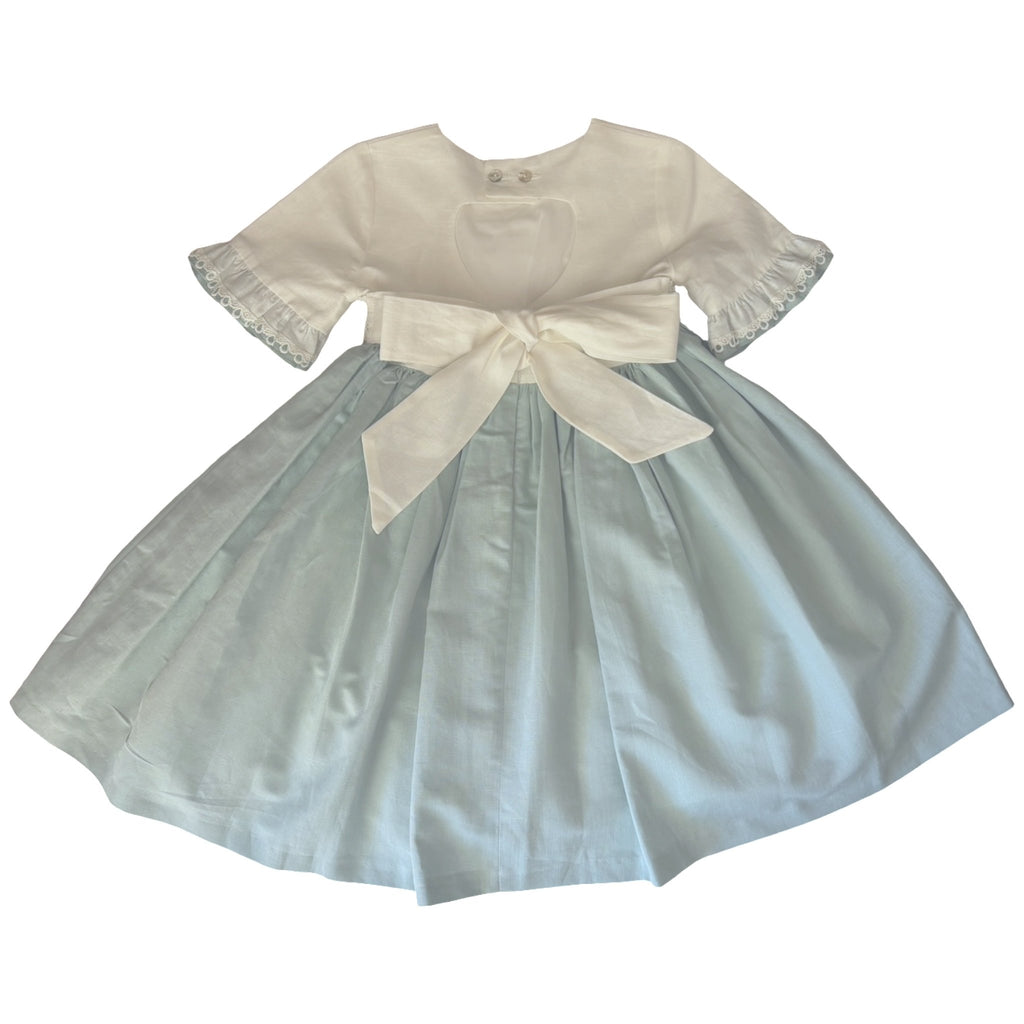 Anacastel Sage Heirloom Dress – 7T – New - Miena
