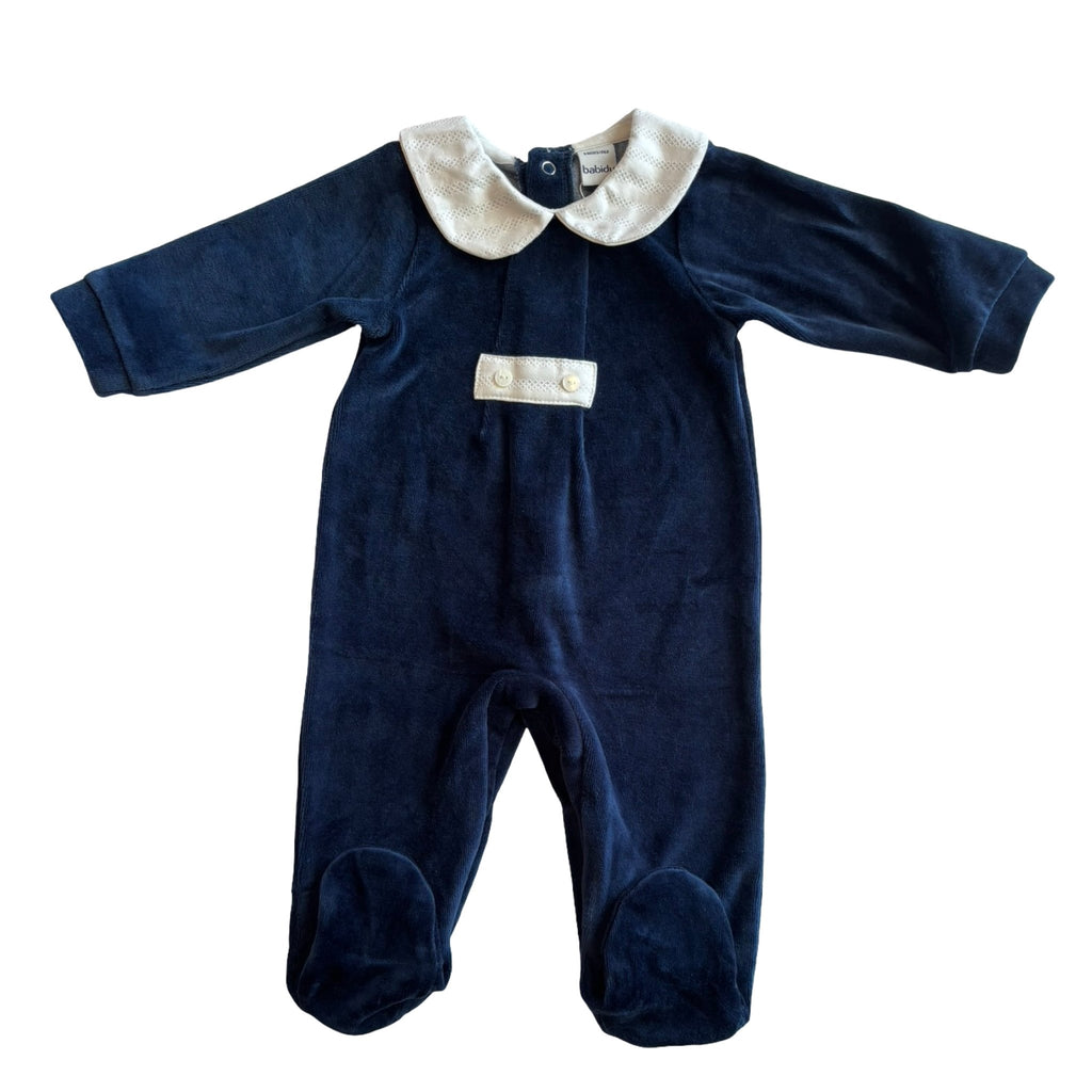 Babidu Royal Velour Babygrow – 3 Months – New - Miena