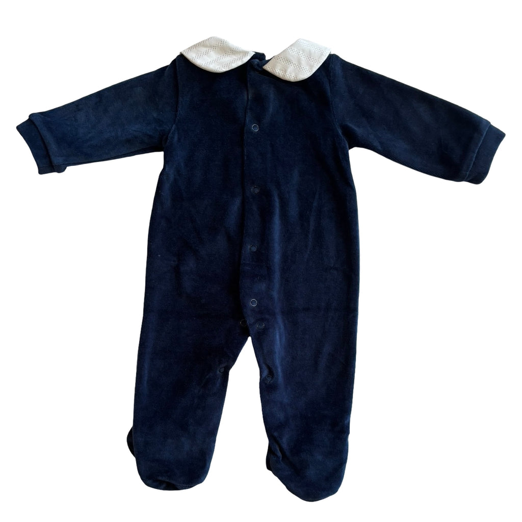 Babidu Royal Velour Babygrow – 3 Months – New - Miena