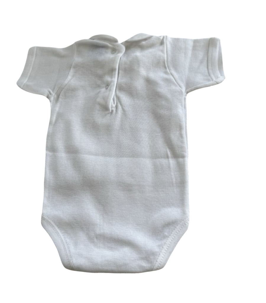 Babidu Short Sleeve Collared Onesies - 1 - 3 - 6 Months - New - Miena