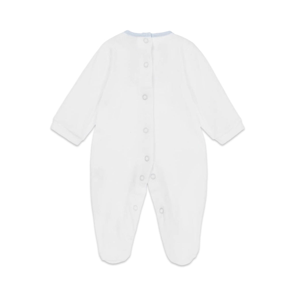 Babidu White Velour Babygrow – 6 Months – New - Miena