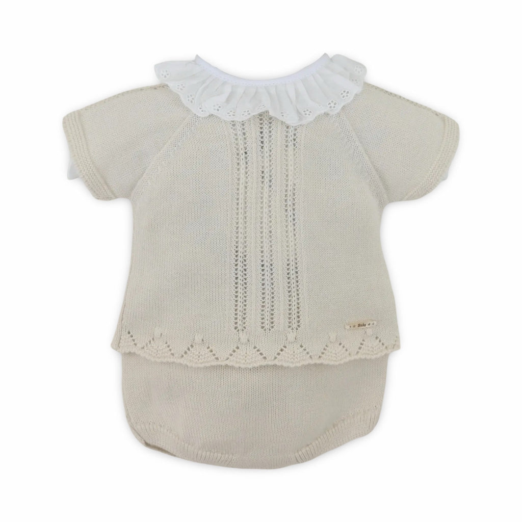 Baby Knitted 2 Piece Set – 6 and 12 Months – New - Miena