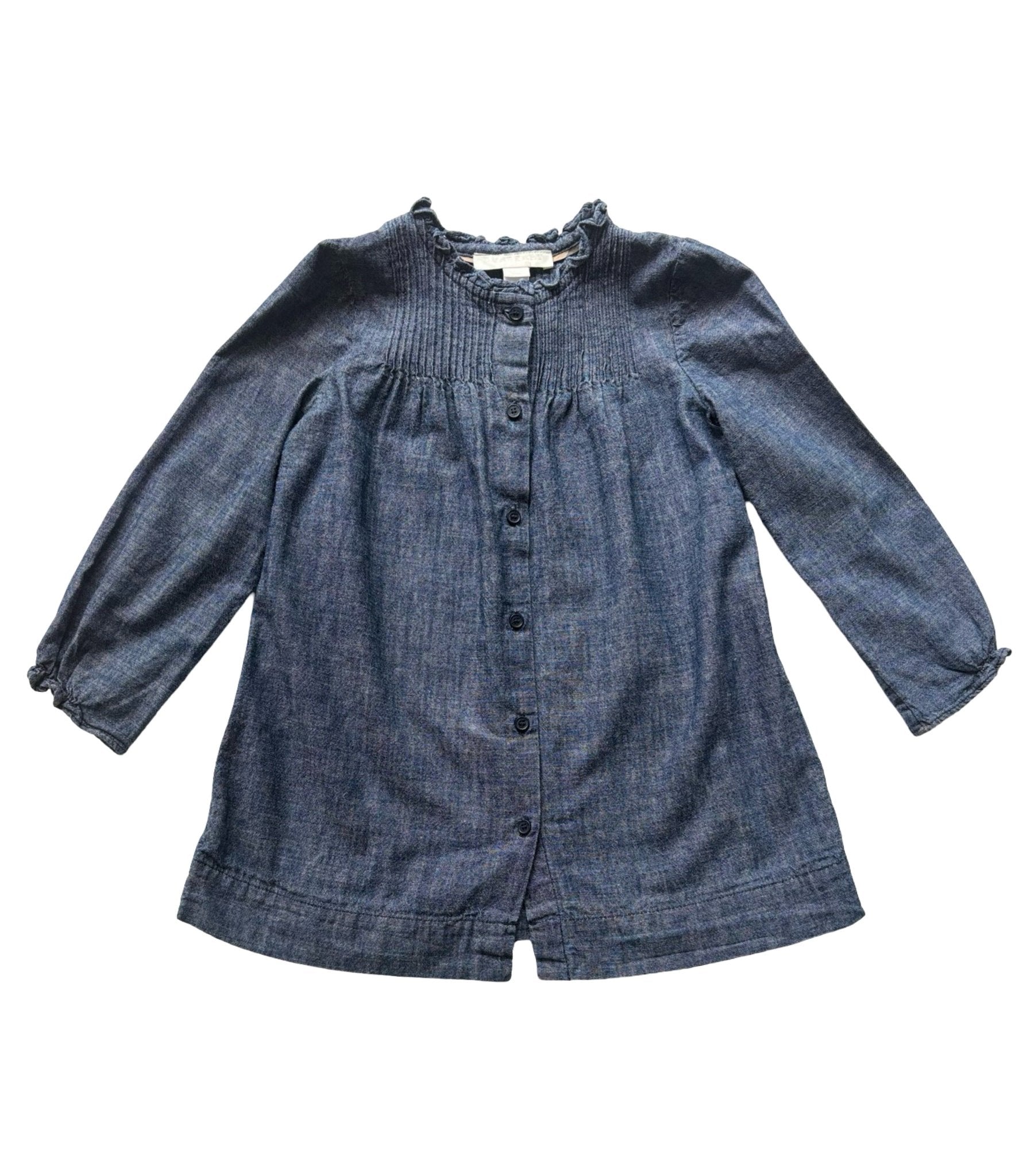 white christmas dresses Ranch Hand Denim Dress, (2T-5T) 3T main image 0