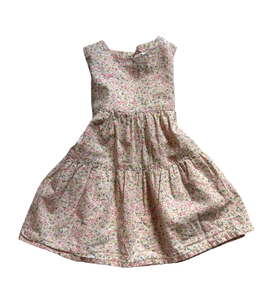 Edgehill Collection Tiered Pink Floral Dress - 6 Months - Miena