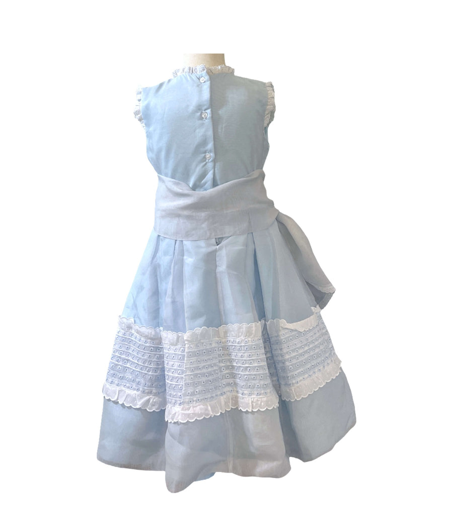 El Faldellin by Surellis Blue Organza Dress - 6T - New - Miena