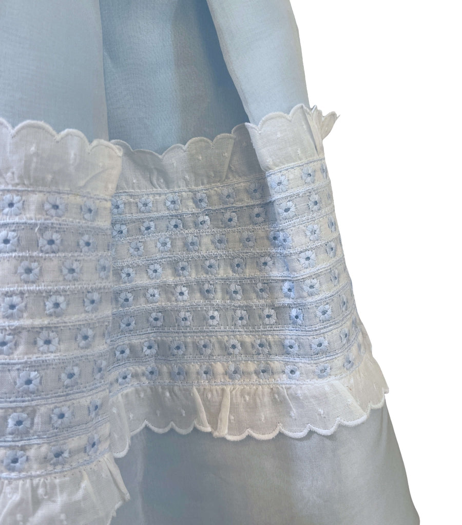 El Faldellin by Surellis Blue Organza Dress - 6T - New - Miena
