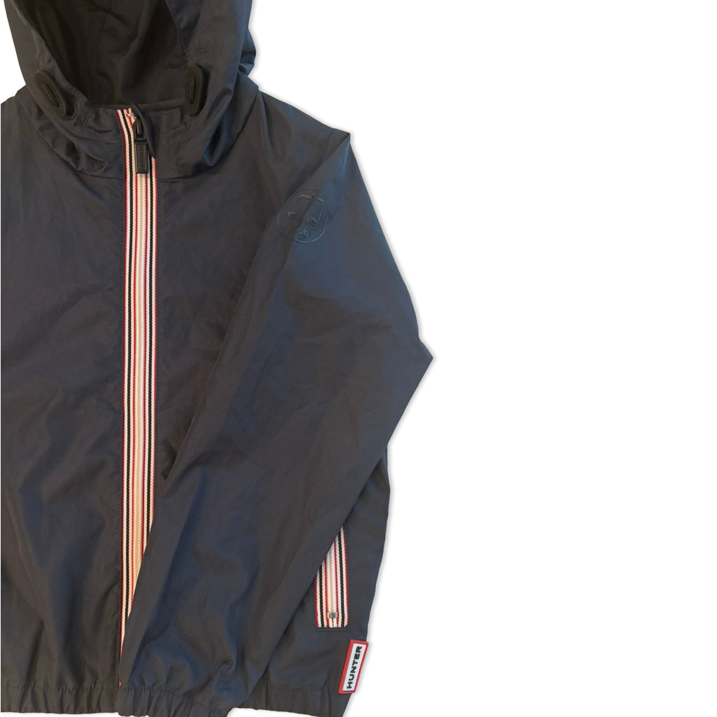 Hunter Navy Blue Packable Rain Jacket - 5 to 6T - Miena
