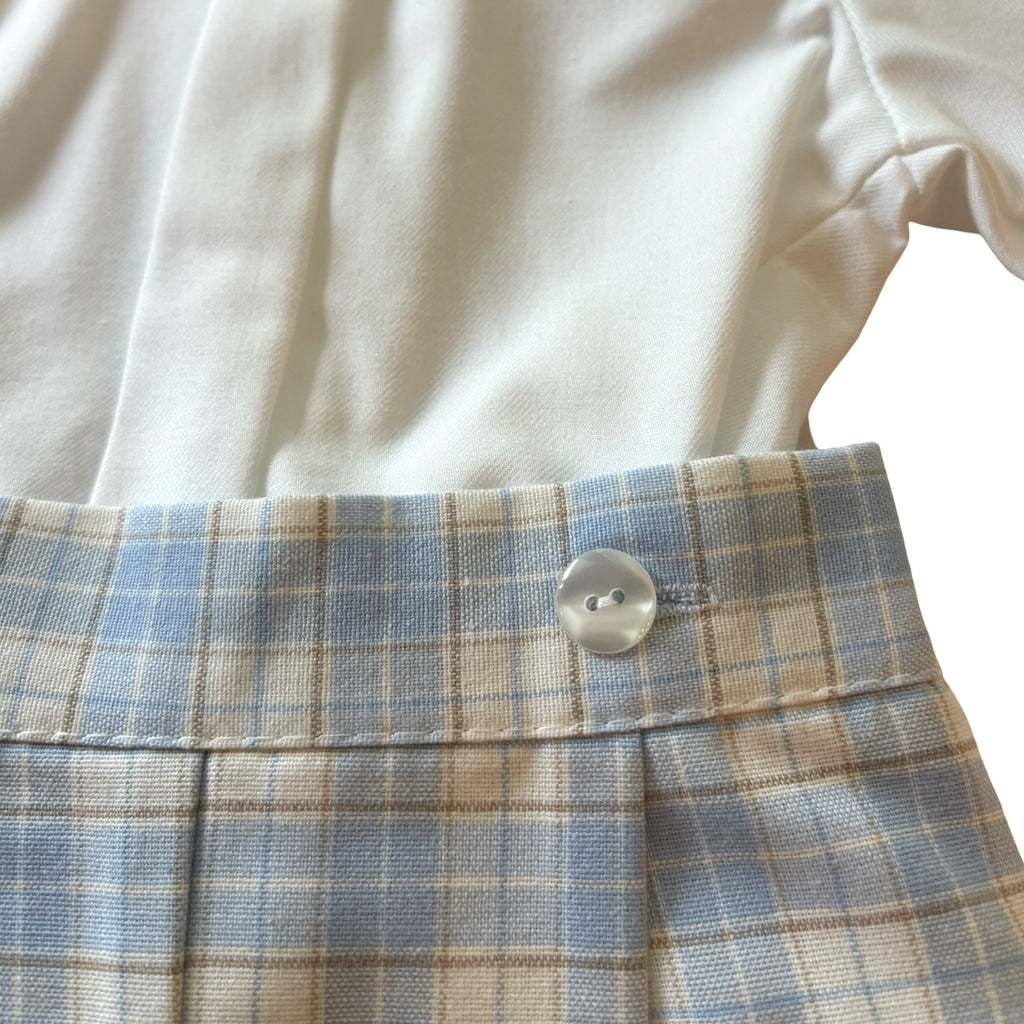 Infantiles Ferregal Sky Check Baby Set - 3 Months – New - Miena