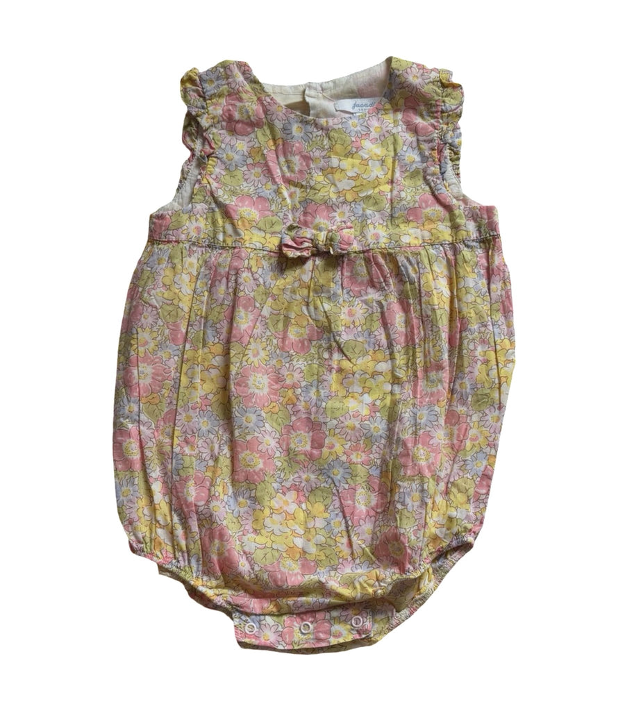 Jacadi Floral Print Romper and Hat - 6 Months - Miena