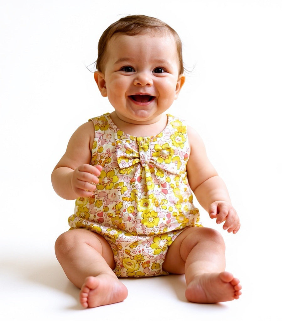 Jacadi Pink Blossom Romper - 12 Months - Miena