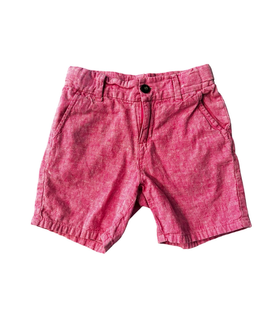 Janie and Jack Pink Linen Shorts - 5T - Miena