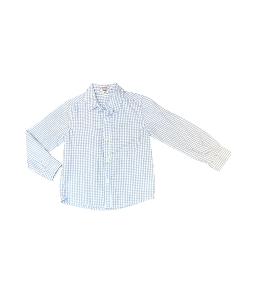 Kitestrings Blue Gingham Shirt - 4T - Miena