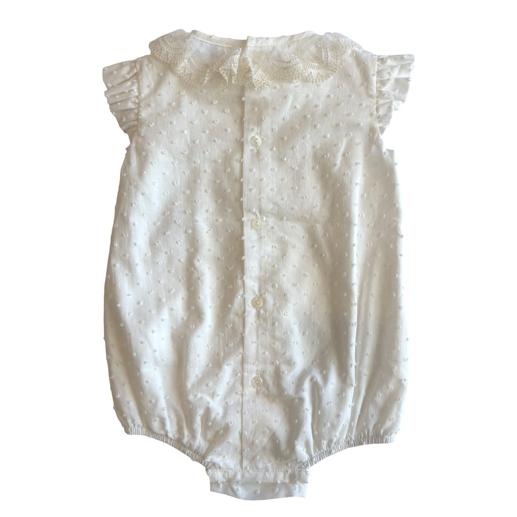 Mac Ilusion Ivory Lace Romper – 12 Months - New - Miena