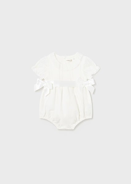 Mayoral Heirloom Lace Romper - 12 Months – New - Miena