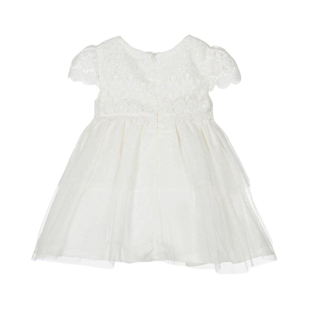 Mayoral Ivory Sparkly Lace & Tulle Dress – 12 Months - Miena