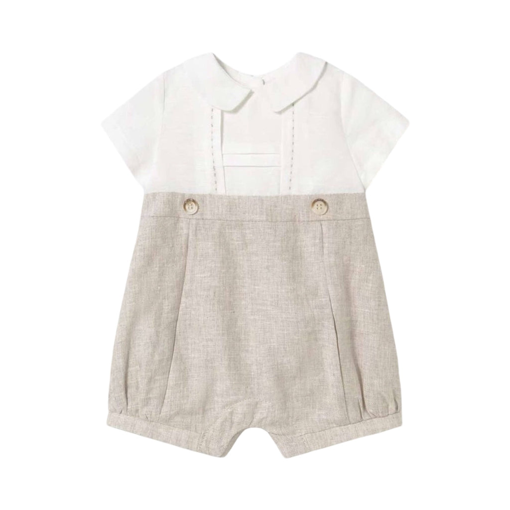 Mayoral Linen Blend Romper – 4 to 6 Months – New - Miena