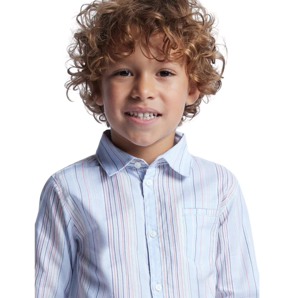 Mayoral Stripped Long Sleeve Button Up – 4T – New - Miena