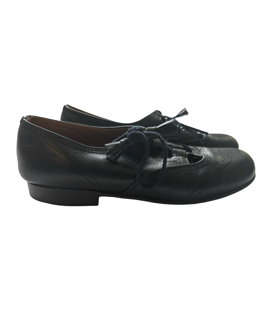 Nancy Girls Leather Brogue Shoes - US 1 Kids 1_EU32 - Miena
