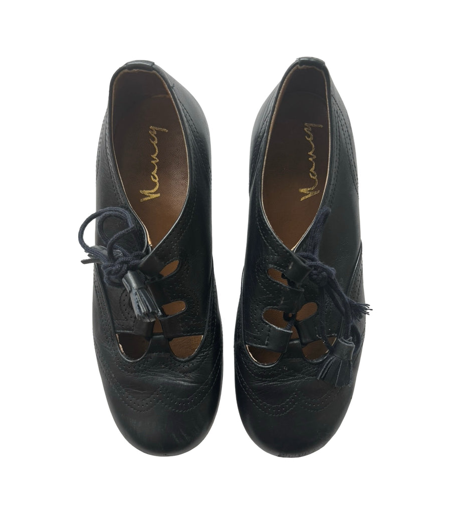 Nancy Girls Leather Brogue Shoes - US 1 Kids 1_EU32 - Miena