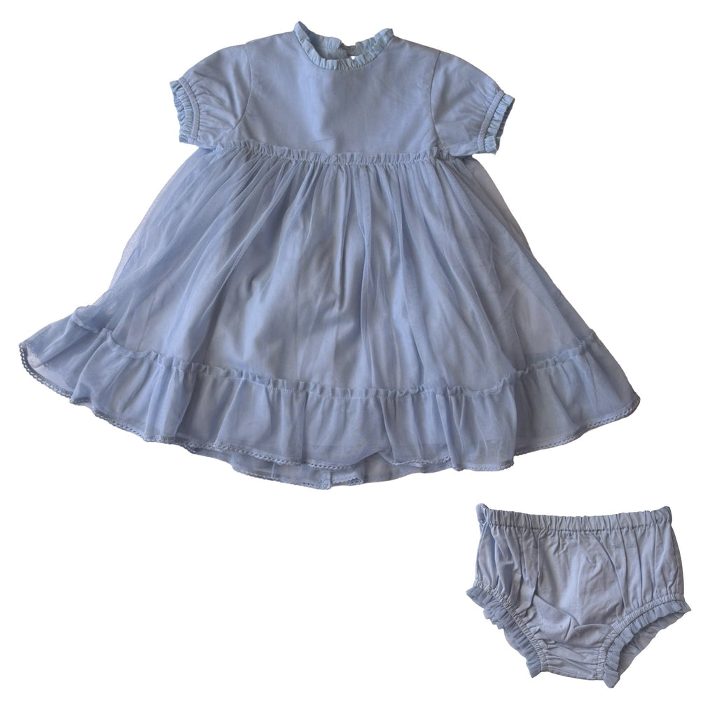 Patricia Mendiluce Blue Tulle Dress – 18 Months – New - Miena