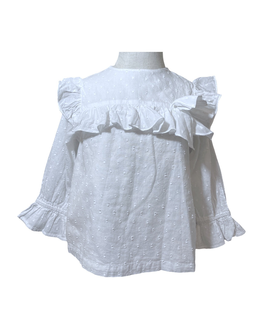 Patricia Mendiluce Cotton Plumeti Blouse - 3T - Miena