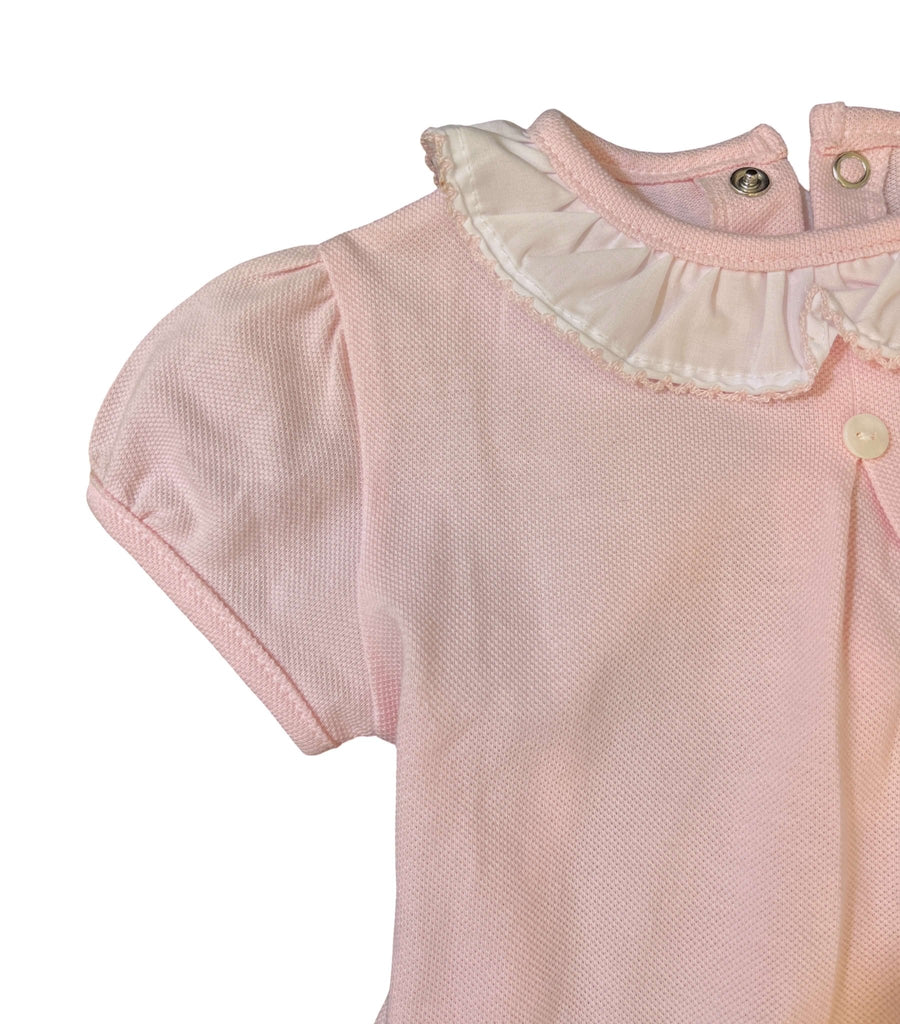 Patricia Mendiluce Pink Cotton Bloomer Set - 6 to 9 Months - New - Miena