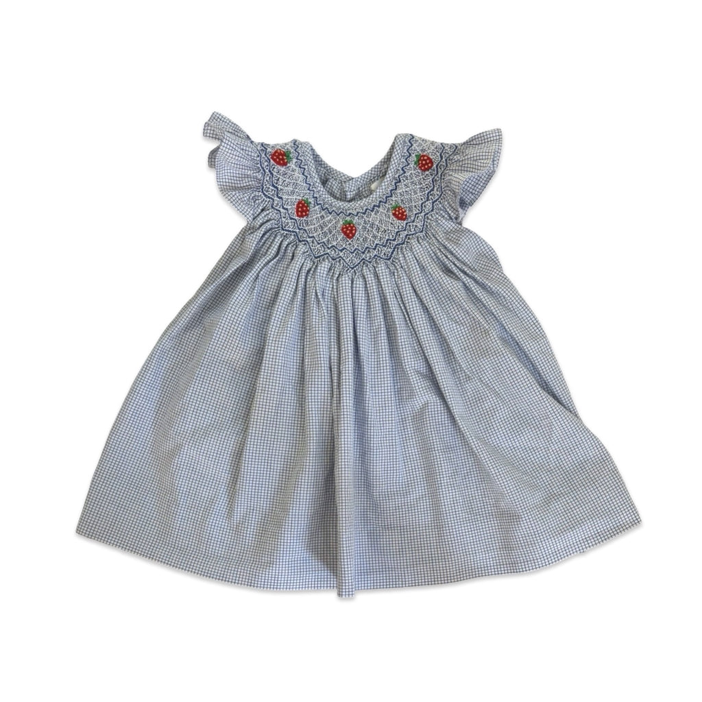 Petit Ami Strawberry Smocked Dress – 3 Months - Miena