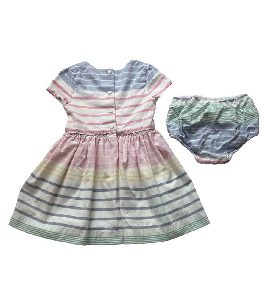 Ralp Lauren Stripped Dress - 18 and 24 Months - Miena