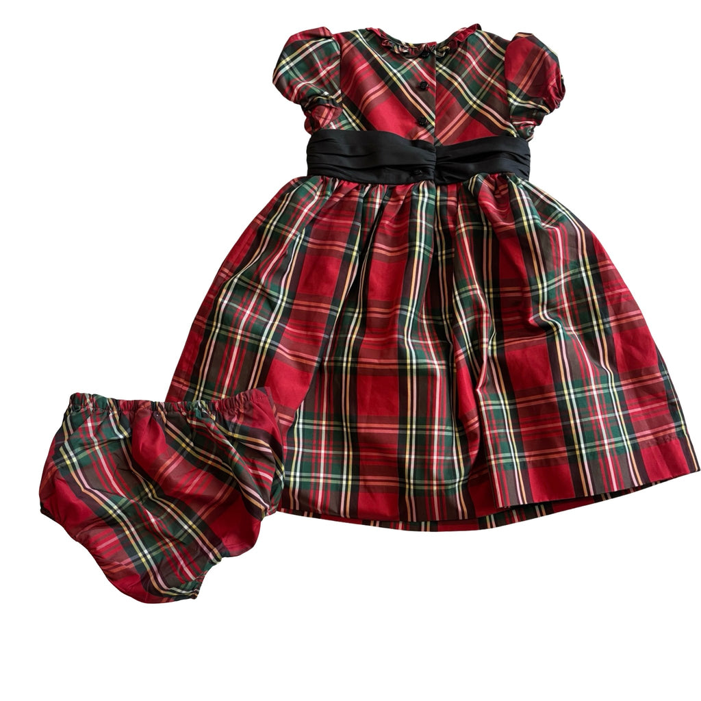 Ralph Lauren Tartan Dress Set – 18 Months - Miena