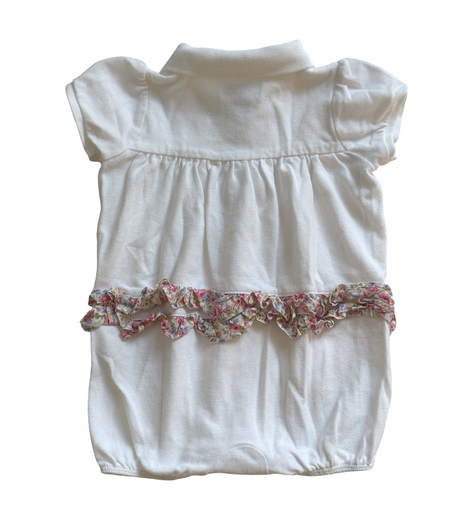 Ralph Lauren White Bloom Romper - 9 Months - Miena