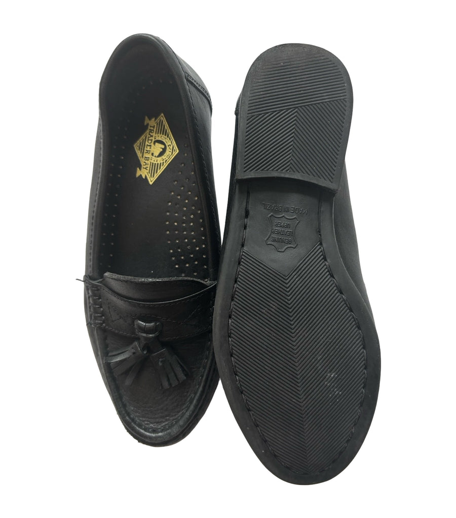 Trader Bay Black Leather Loafers - US 1 Kids 1_EU32 - Miena