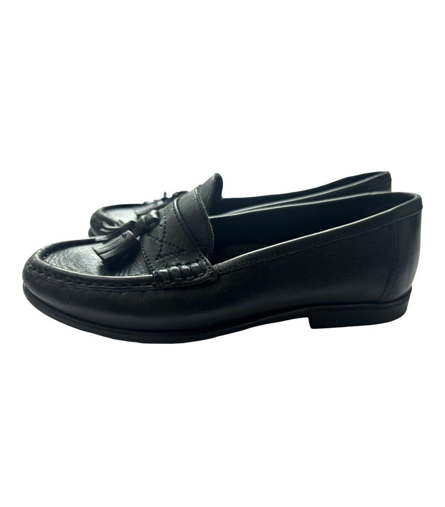 Trader Bay Black Leather Loafers - US 1 Kids 1_EU32 - Miena