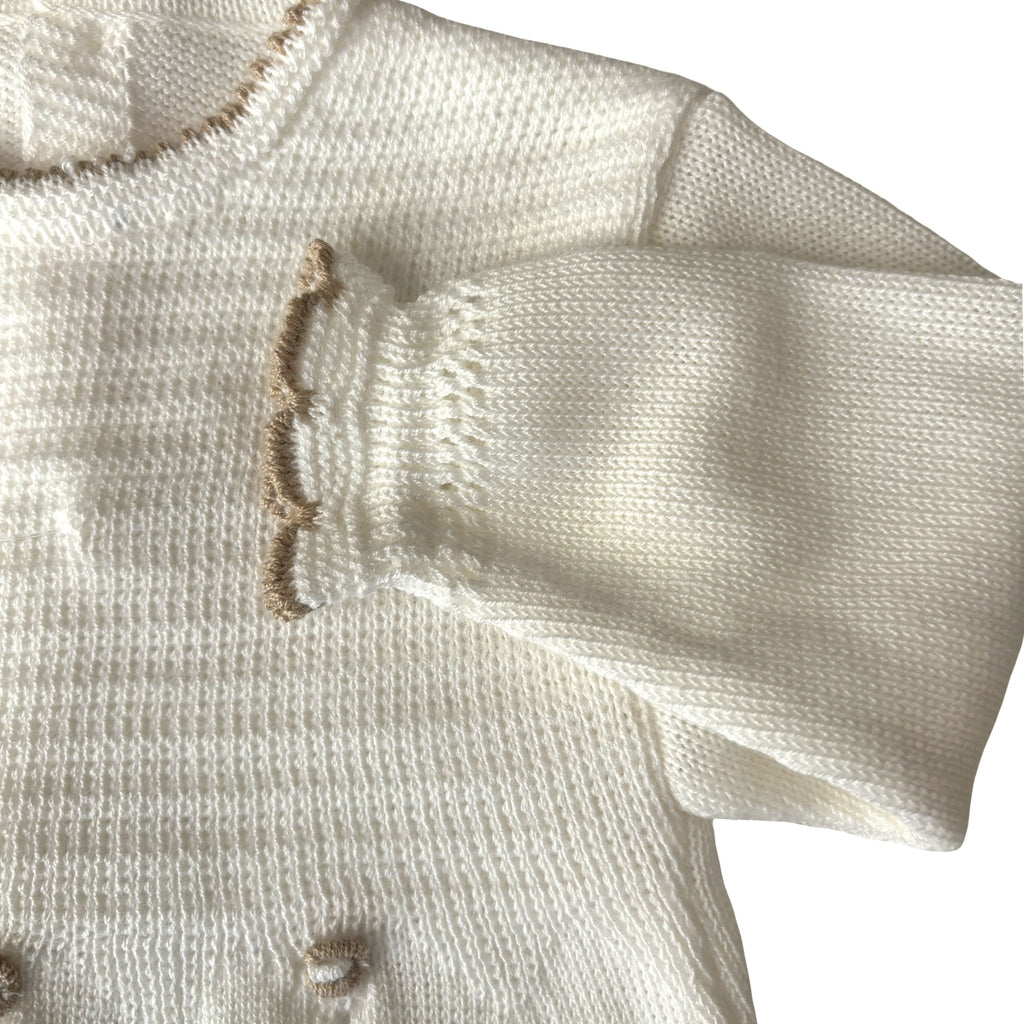 Visi Ivory Knitted Babygrow – 6 Months - New - Miena
