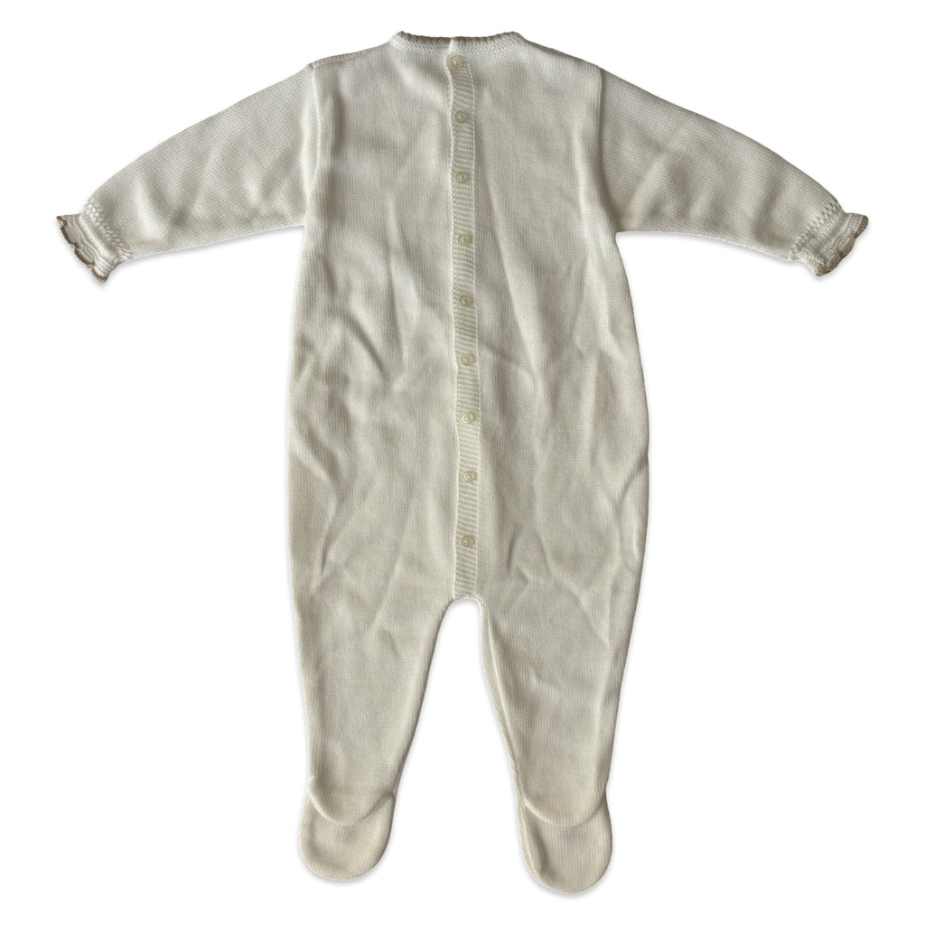 Visi Ivory Knitted Babygrow – 6 Months - New - Miena