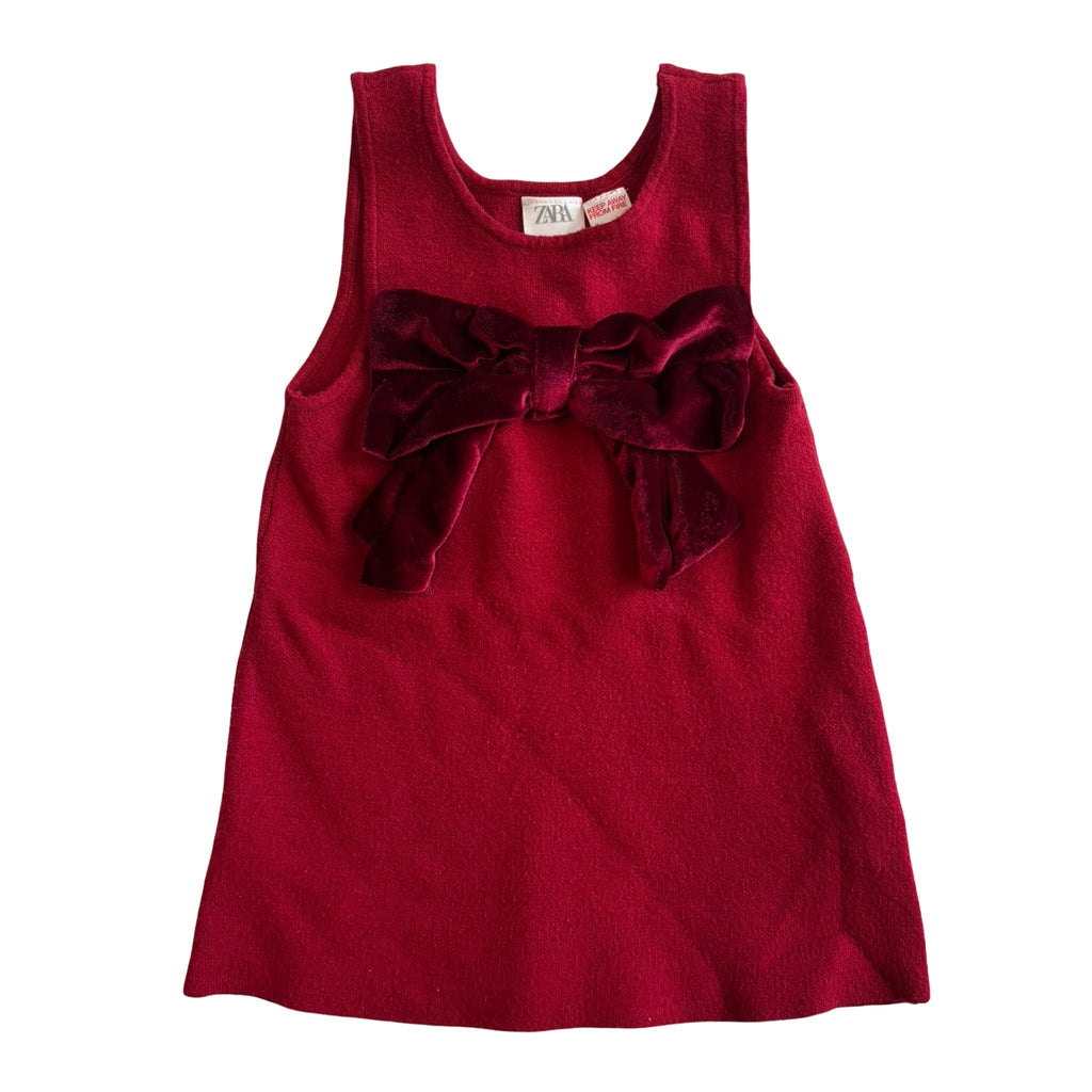Zara Velvet Bow Top – 5T - Miena