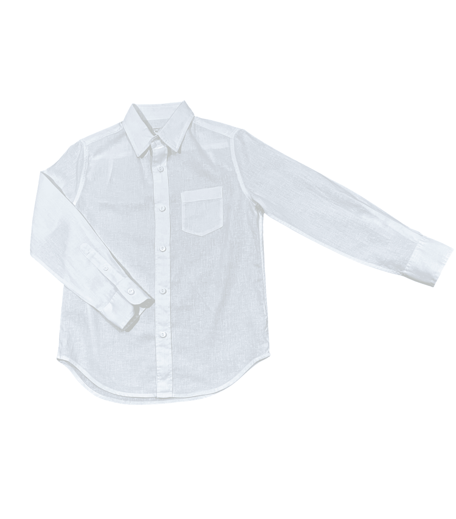 CrewCuts White Linen Shirt - 10 - Miena