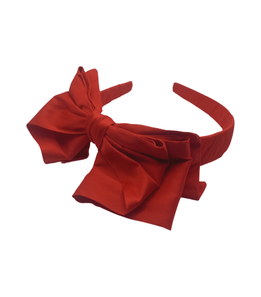 Edith Cardona 'Martina' Taffeta Bow: Red- New - Miena