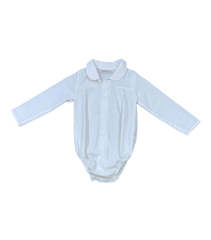 Girls Long Sleeve Bodysuit Peter Pan Collar - 3T - Miena