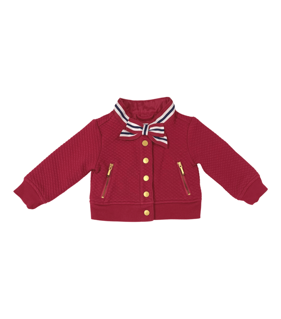 Janie and Jack Pink Bomber Jacket - 6 to 12 Months - Miena